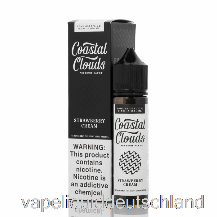 Erdbeercreme - Coastal Clouds Co. - 60 Ml 3 Mg Vape-Flüssigkeit